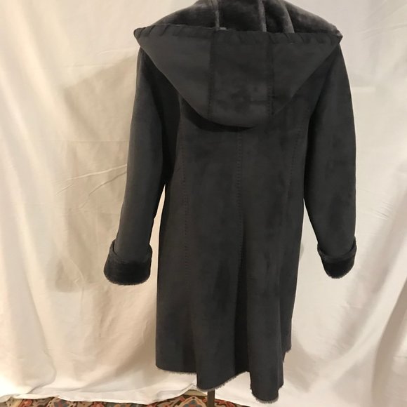 Coldwater Creek Grey Coat Large - Picture 2 of 3